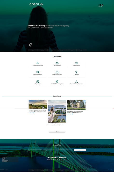 Сайт агентства Creatio LLC